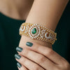 Stunning Lab Created South Diamond Bracelet IN 18k Yellow Gold