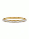 3 MM Round Cut Lab Grown Diamond Bangles - 18kt Gold