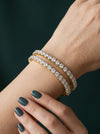 40 Pointer Round Brilliant Cut Lab Grown Diamond Bangles