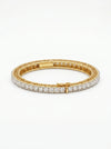20 Pointer Round Brilliant Shape Lab Grown Diamond Wedding Bangles For Her/