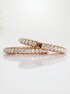 70 Pointer Each Diamond Bangles Openable Gold Diamond Bangle