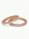 Beautiful Floral Design Lab Grown diamond bangles