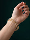 7 Cent closed setting diamond bangles handcrafted in 22kt Yellow Gold