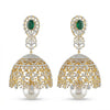 Beautiful 2 in 1 Detachable Jhumka Earring with Lab Grown Diamonds