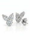 1.90ct Cluster Lab Diamond Earrings - 18kt Gold