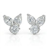 1.90ct Cluster Lab Diamond Earrings - 18kt Gold