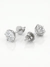 Solitaire Lab Diamond Ear Stud - 18kt Gold
