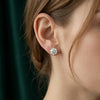 Solitaire Lab Diamond Ear Stud - 18kt Gold