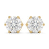 Graceful Solitaire Lab Diamond  Ear Stud - 18kt Gold