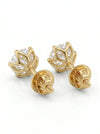 Graceful Solitaire Lab Diamond  Ear Stud - 18kt Gold