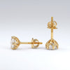 Graceful Solitaire Lab Diamond  Ear Stud - 18kt Gold