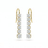 2.7 CT Round Brilliant Cut Lab Grown Diamond Two Sets of Dangle Diamond Earring