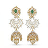 4 in 1 Detachable Jhumka Earring with Lab Grown Diamond Earring