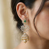 4 in 1 Detachable Jhumka Earring with Lab Grown Diamond Earring
