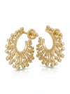1.2 CT Round Brilliant Cut Lab Grown Twisted Diamond Hoop Earring