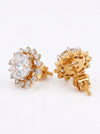Shiny Solitaire Lab Diamond Earrings - 18kt Gold