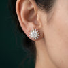 Shiny Solitaire Lab Diamond Earrings - 18kt Gold