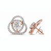 Twisted Round Cut Lab Grown Diamond Earrings