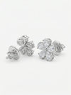 Pear Cut Lab Grown Diamond Floral Style Earring