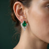 Beautiful Pear Shaped Diamond Earrings In 18k Yellow Gold