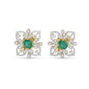 Lab Created Traditional Diamond Earrings In 18k Yellow Gold