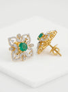 Lab Created Traditional Diamond Earrings In 18k Yellow Gold