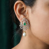 Our Glamorous Lab Created Beautiful South Diamond Earrings In 18k Yellow Gold
