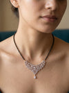 Round Brilliant Cut Lab Grown Diamond Mangal Sutra with Chain