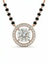 Dazzling Rose Gold Round Diamond Mangalsutra For Her