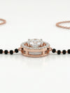 Dazzling Rose Gold Round Diamond Mangalsutra For Her