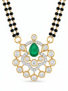 Lab Created Close Setting Round Diamond Mangalsutra For Her