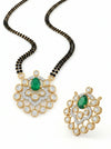 Lab Created Close Setting Round Diamond Mangalsutra For Her