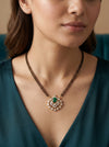 Lab Created Close Setting Round Diamond Mangalsutra For Her