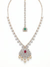 18k Gold Tone With Lab Grown Diamond And Traditions Pearls Bridal MaangTikka