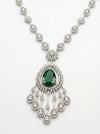 Round Brilliant Shape Lab Grown Diamond Bridal Necklace