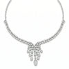 9.4 CT Round Shape Lab Grown Diamond Engagement Necklace