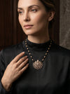 Beautiful Close Setting Diamond Necklace in 22k Yellow Gold