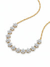 Cluster Floral Diamond Necklace With Lab Grown Diamond