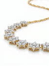 Cluster Floral Diamond Necklace With Lab Grown Diamond