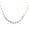 Cluster Floral Diamond Necklace With Lab Grown Diamond