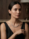 Cluster Floral Diamond Necklace With Lab Grown Diamond