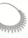 Lab Grown Bridal Necklace Created Fancy Diamond Elegant Cluster Necklace