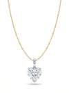 2.0 Carat Heart Shape Lab Grown Diamond Solitaire Pendant