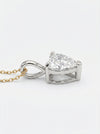 2.0 Carat Heart Shape Lab Grown Diamond Solitaire Pendant
