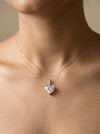 2.0 Carat Heart Shape Lab Grown Diamond Solitaire Pendant