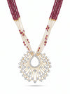 Beautiful Lab Created Floral diamond pendant in 18k Yellow Gold