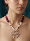 Beautiful Lab Created Floral diamond pendant in 18k Yellow Gold