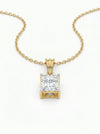 Precious Princess cut Pendant with Lab Grown Diamond - 18KT GOLD