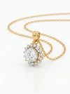 Solitaire Lab Diamond Pendant - 18kt Gold
