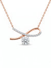 Round Brilliant Cut Lab Grown Shining Infinity Diamond Pendant